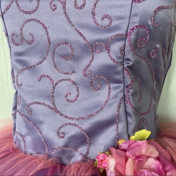 Floral dress tutu for dance or Halloween Child Large - Picture 4 of 8